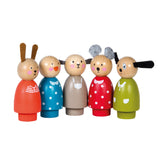 Wooden Figures - Set of 5 - La Grande Famille