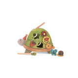 Wooden Activity Turtle + Shape Sorter - Trois Petit Lapins