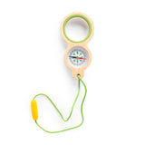 Wooden Magnifying Glass + Compass