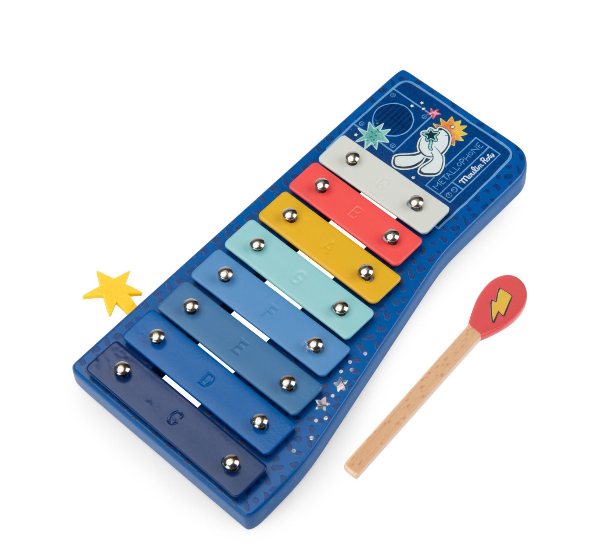 Wooden Metallophone – Puce + Pilou