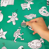 Giant Colouring Poster + Stickers - Christmas Tree
