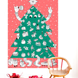Giant Colouring Poster + Stickers - Christmas Tree