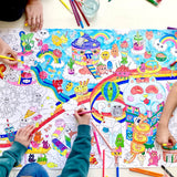 Giant Colouring Poster - Kawaii