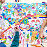 Giant Colouring Poster - Kawaii