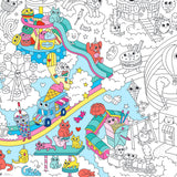 Giant Colouring Poster - Kawaii