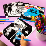 Velvet Colouring - Cosmos