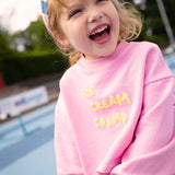 Kids Boxy Ice Cream Champ Sweatshirt - Podium Pink