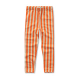 Mini Stripe Leggings - Orange + Sand
