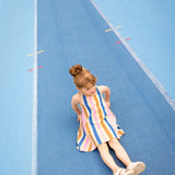 Kids Loose Fit Striped Dress - Sesame