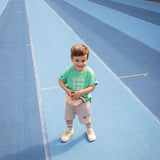 Kids ‘Ciao’ Terry T-Shirt - Jade Green