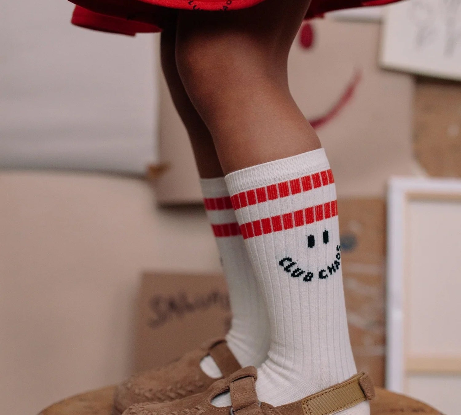 Kids Socks - Club Chaos - Orange Stripe