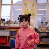 Kids Club Chaos Print Sweatshirt - Pink