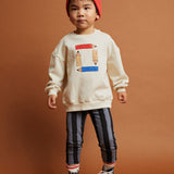 Kids Pencil Print Sweatshirt - Ivory