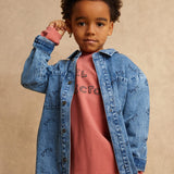 Kids Velvet Rib Cargo Pants - Garnet