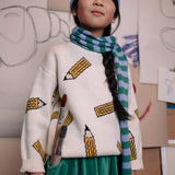 Kids Velvet Skirt - Heart Pockets - Deep Green