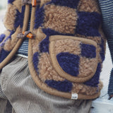 Kids Merino Wool Bodywarmer - Brick Blue