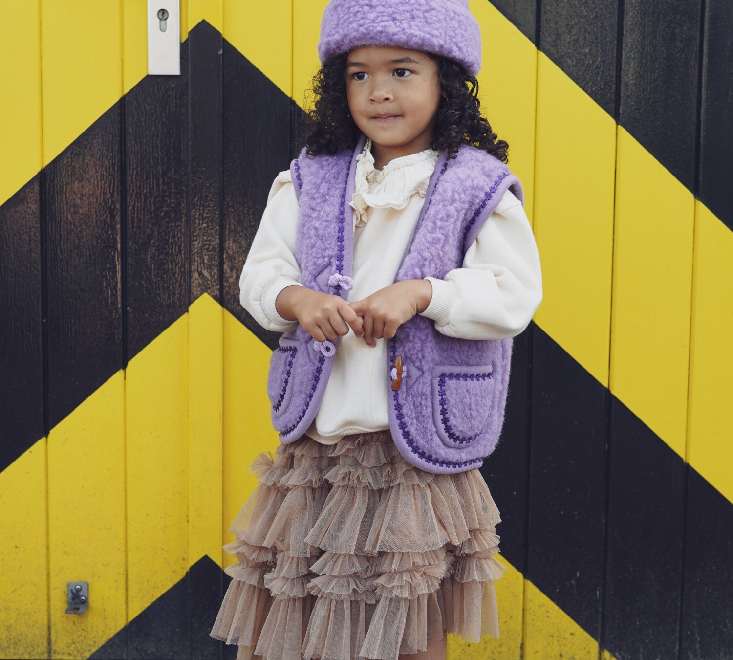 Kids Merino Wool Bodywarmer - Lilac