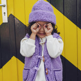Kids Merino Wool Hat - Lilac
