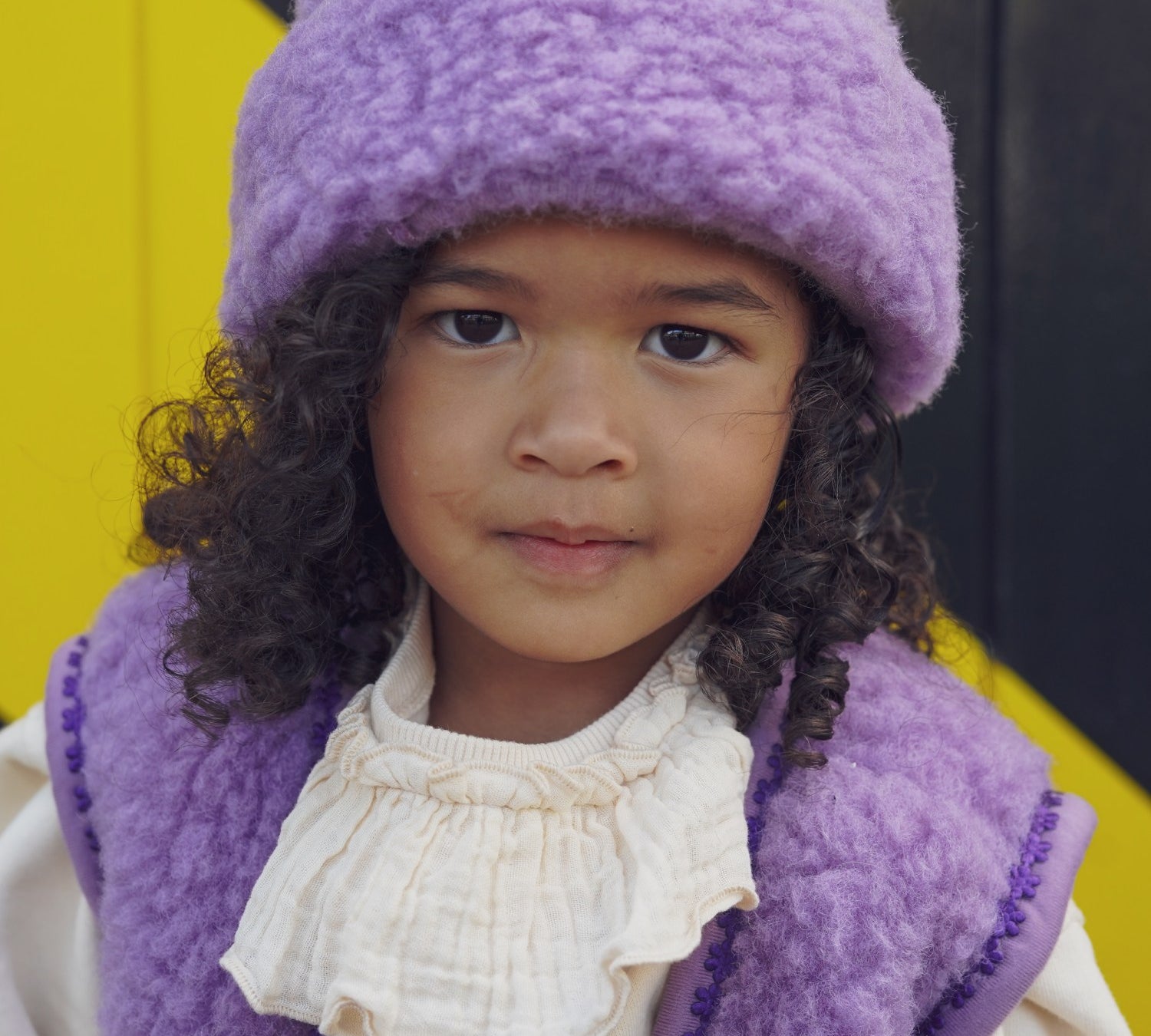 Kids Merino Wool Hat - Lilac