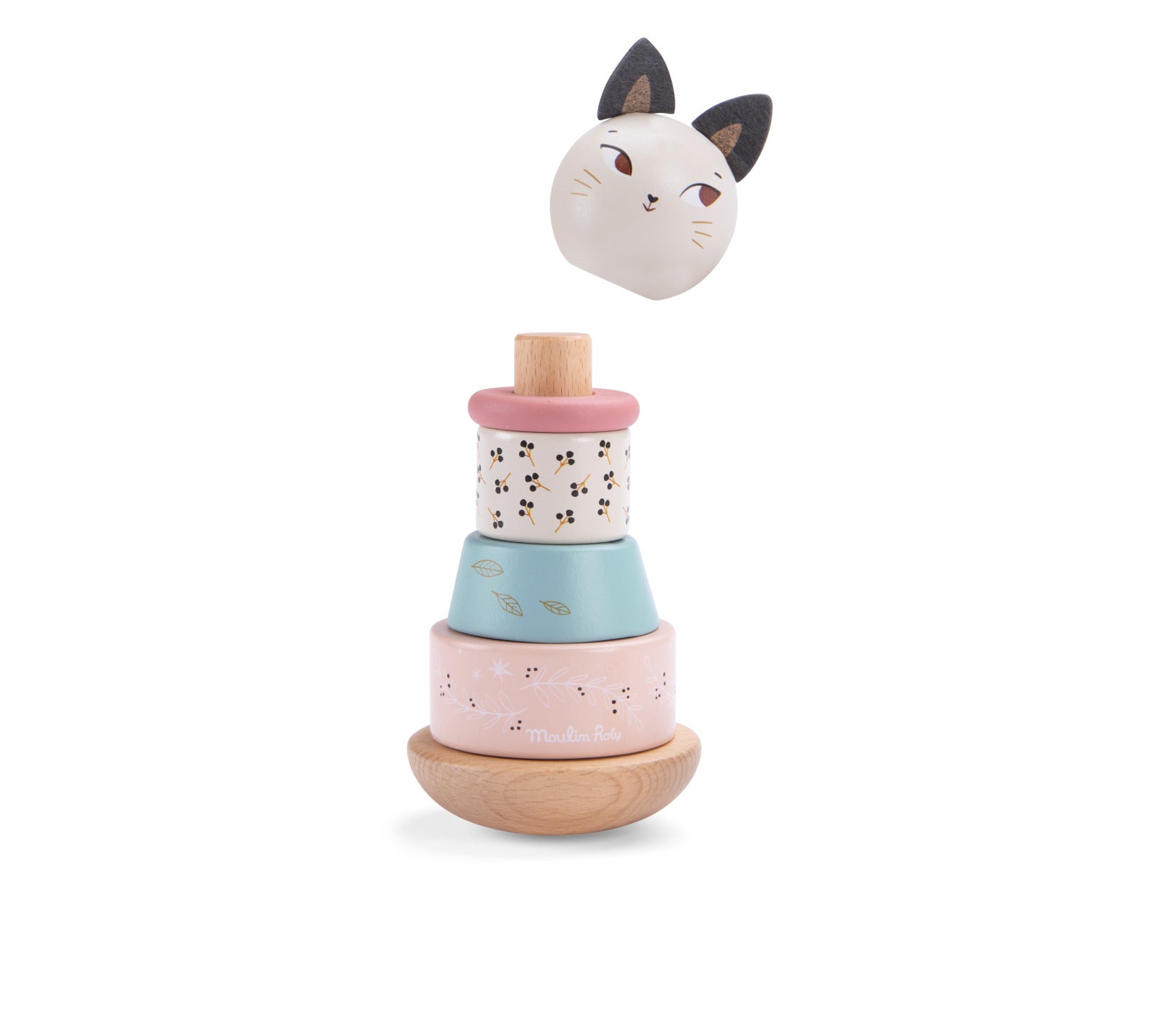 Wooden Stack-up Cat Tumbler
