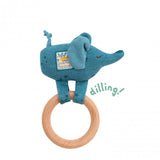 Wooden Elephant Ring Rattle