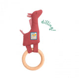Wooden Giraffe Ring Rattle