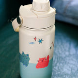 Insulated Stainless Steel Kids Bottle - Funky Dogs