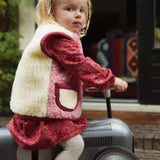 Kids Merino Wool Bodywarmer - Red Velvet - Limited Edition