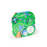 Clixo Itsy Pack - Kids Magnetic Toy - Green/Blue - 18 pcs