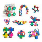 Clixo Tiny & Mighty Pack - Kids Magnetic Toy - Rainbow - 9 pcs