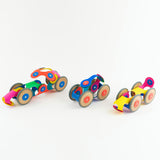 Clixo Wheel Creator Pack - Kids Magnetic Toy - Rainbow - 72 pcs