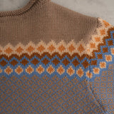 Knitted Jumper - Jacquard - Caribou