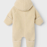 Teddy Fleece Pramsuit - Sandshell