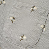 Corduroy Dress - Snowdrops - Mirage Gray