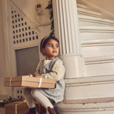 Corduroy Dress - Snowdrops - Mirage Gray