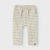 Striped Pants - Organic Cotton - Turtledove