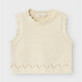 Short Knit Vest - Loose Fit - Turtledove