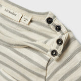 Striped Bodysuit - Organic Cotton - Turtledove