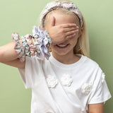 Scalloped Floral Scrunchie