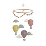Cot Mobile - Hot Air Balloons - Pastel