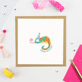 Birthday Chameleon! - Greeting Card