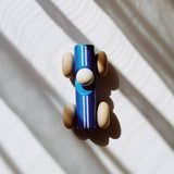 Wooden Vintage Car - Metallic Blue