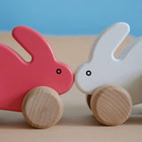 Wooden Small Rabbit - Pink
