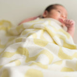 Baby Blanket - Zigzag - Soft Yellow