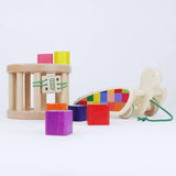 Wooden Snail Shape Sorter + Pull-Along