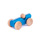 Wooden Vintage Car - Metallic Blue