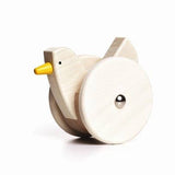 Wooden Roly-Poly Chicken – Cream