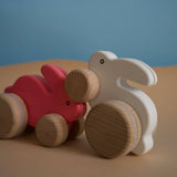 Wooden Small Rabbit - Pink