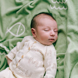 Baby Blanket - Waves - Mint