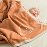 Baby Blanket - Dogs - Ginger + Ecru